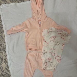 Carter's Pink and White Kids Matching Set